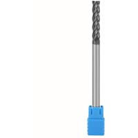1pc HRC45 Carburo de Tungsteno Molino de Extremo de 4 Ranuras CNC Fresa 6 mm Diámetro x 100 mm Longitud Herramientas…